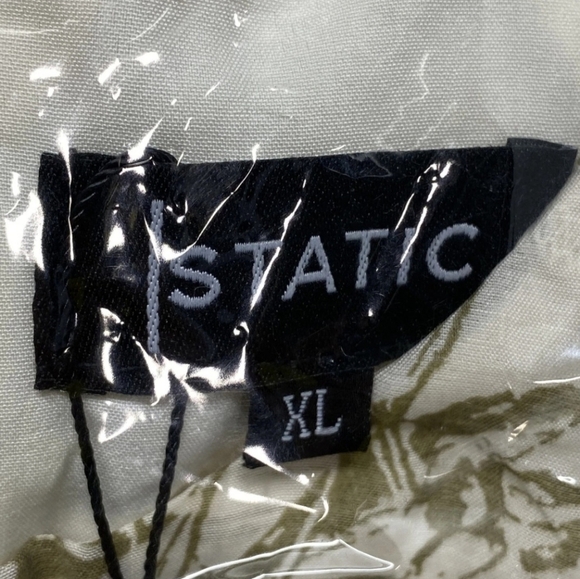 Static Womens Dress Beige Size XL Olive Leafy Print Long Sleeve Midi Fit & Flare - Picture 6 of 10